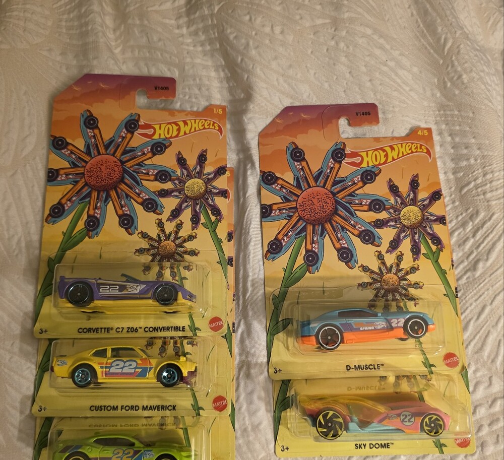 Hot Wheels Spring Complete Set of 5 Cars - 1:64 Diecast Car